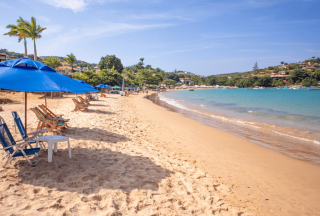 Buzios Strand i Brasilien